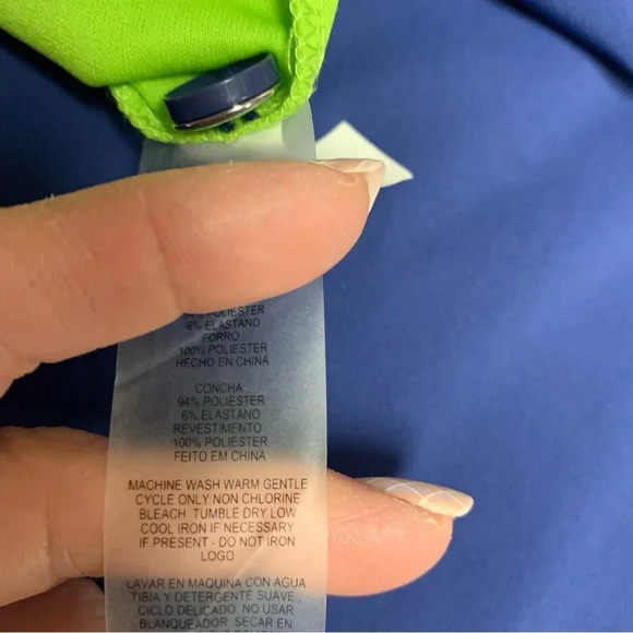 Empowered Performance blue/green pleated golf skort size 22 NWT - Picture 8 of 9